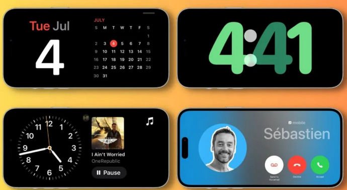 乐山苹果手机维修分享iOS17横屏充电待机显示有什么好处 