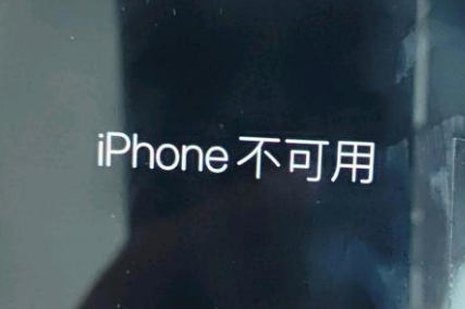 乐山苹果服务网点分享锁屏界面显示“iPhone 不可用”如何解决 