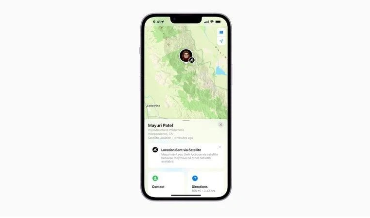 乐山苹果14维修分享iPhone14系列中 FindMy功能通过卫星分享位置方法教程 